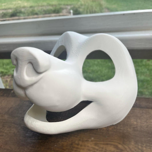 Happy Canine Dog  Head Base + Eyeblanks