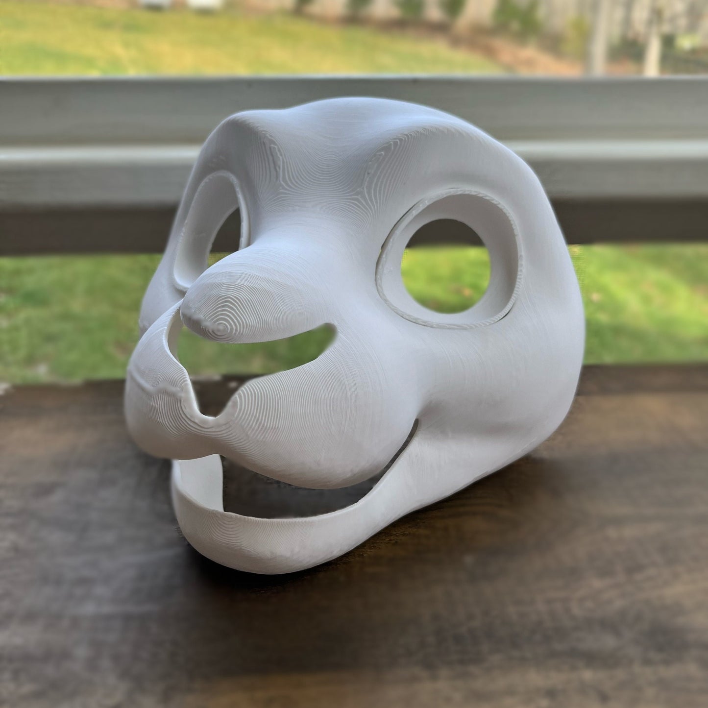 Bunny Fursuit Head Base + Eyeblanks