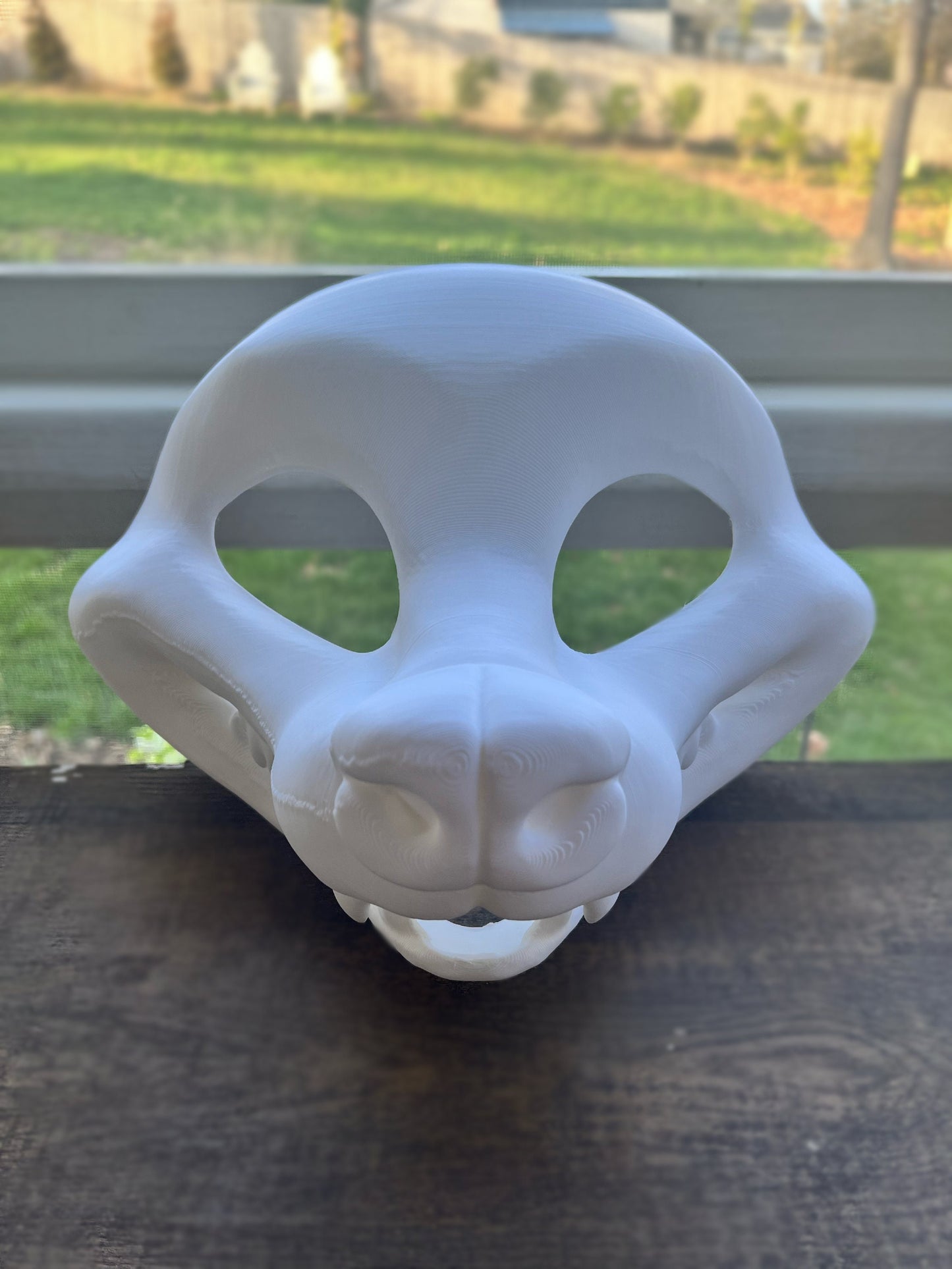 Toony Raccoon Fursuit Head Base + Eyeblanks