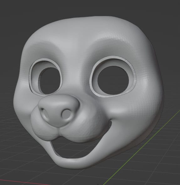 Kemono Happy Canine Fursuit Head Base+ Eyeblanks