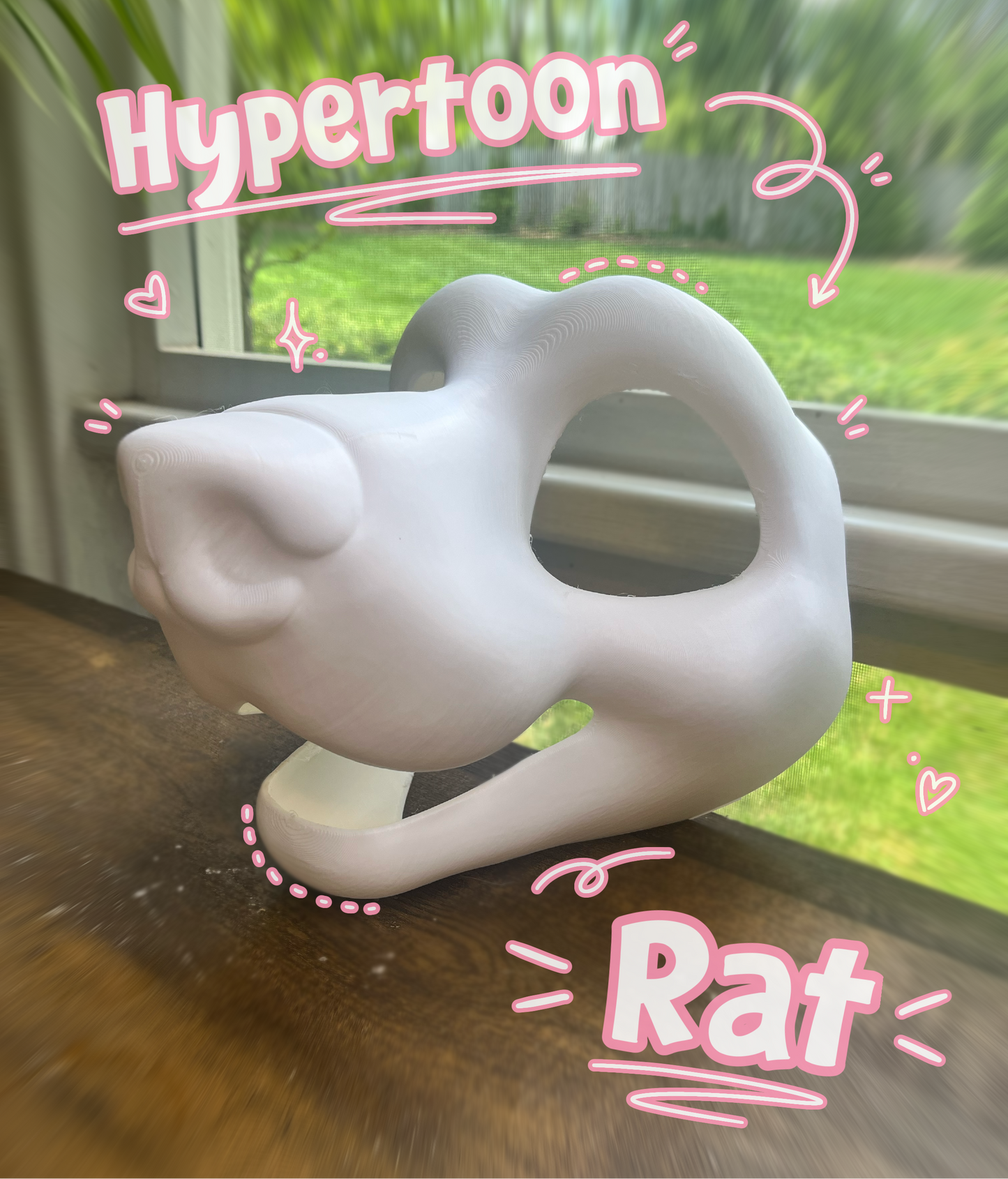 HyperToony Rat, Rat Fursuit Head Base + Eyeblanks