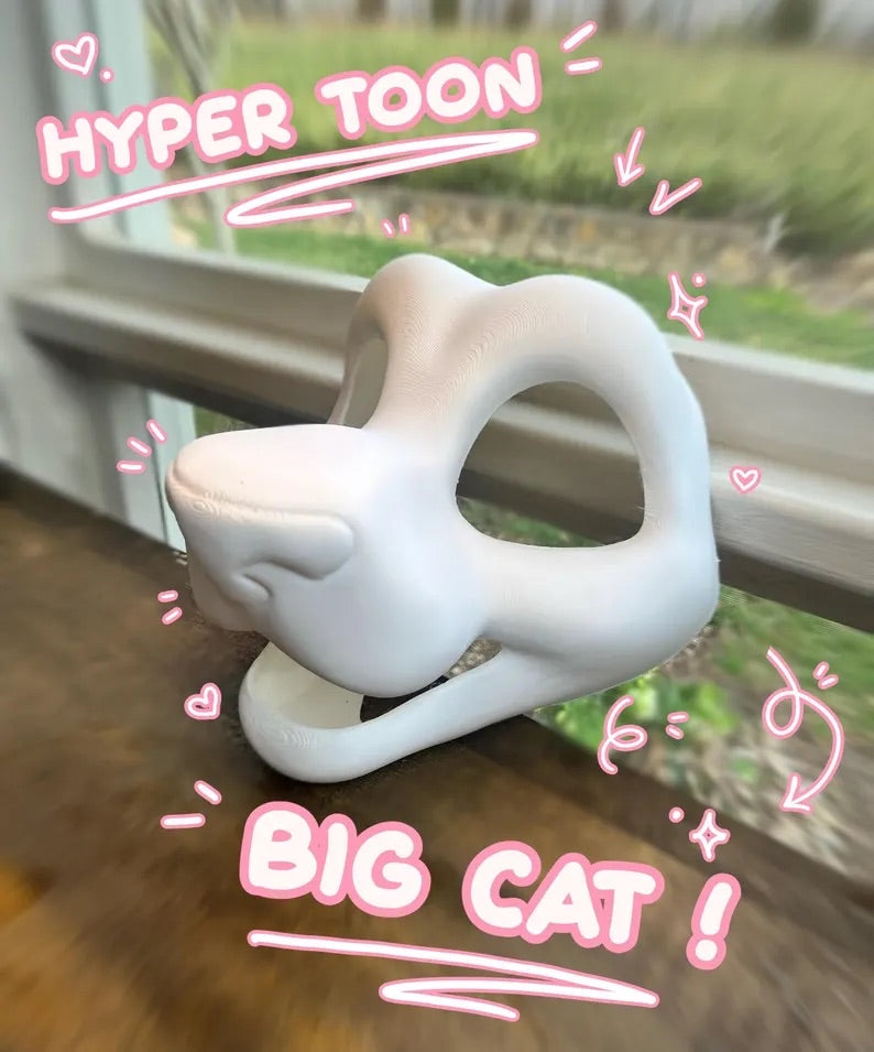 HyperToon Feline, Big Cat Fursuit Head Base + Eyeblanks