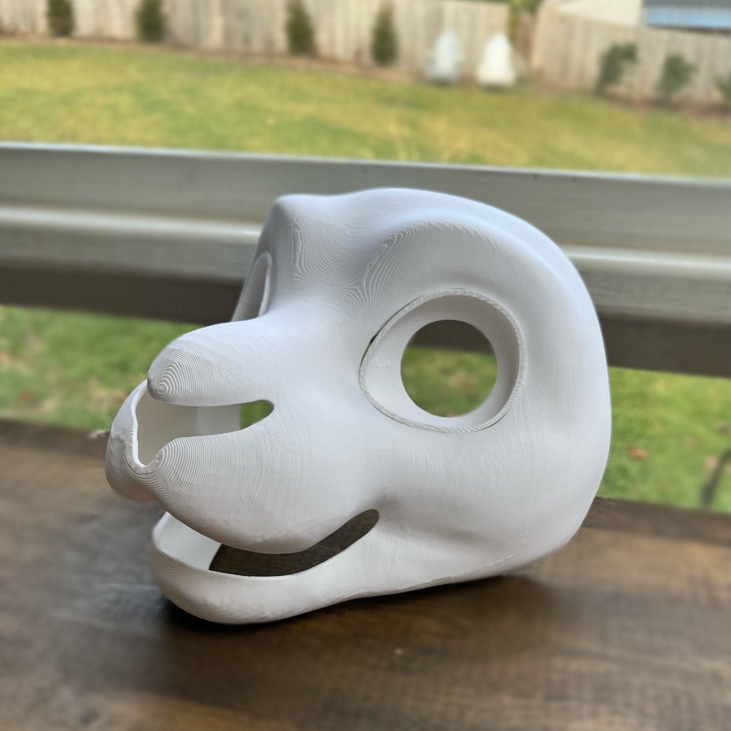 Bunny Fursuit Head Base + Eyeblanks