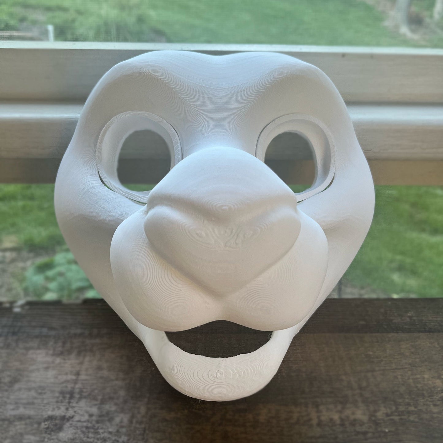 Toony Big Cat Feline Fursuit Head Base + Eyeblanks