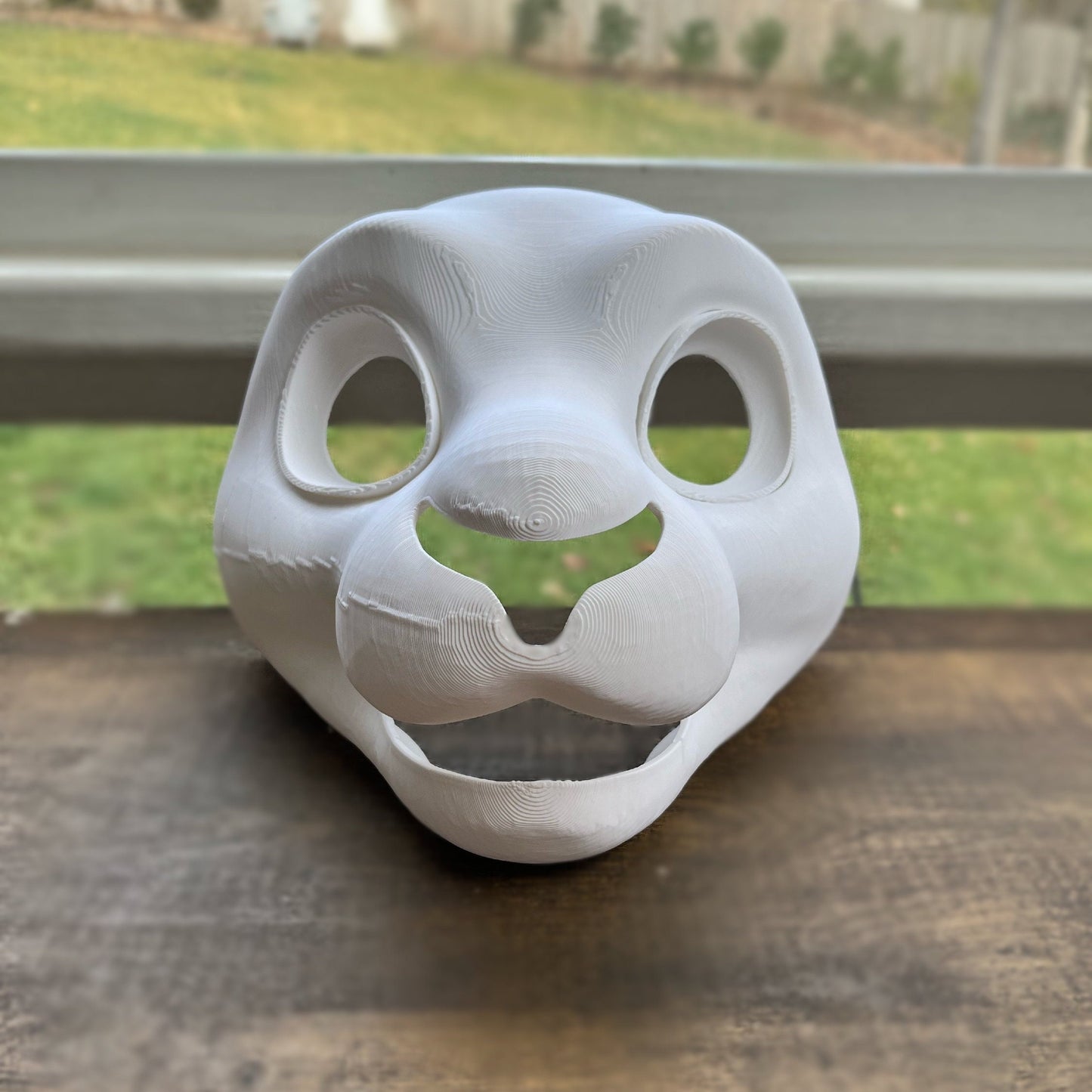 Bunny Fursuit Head Base + Eyeblanks