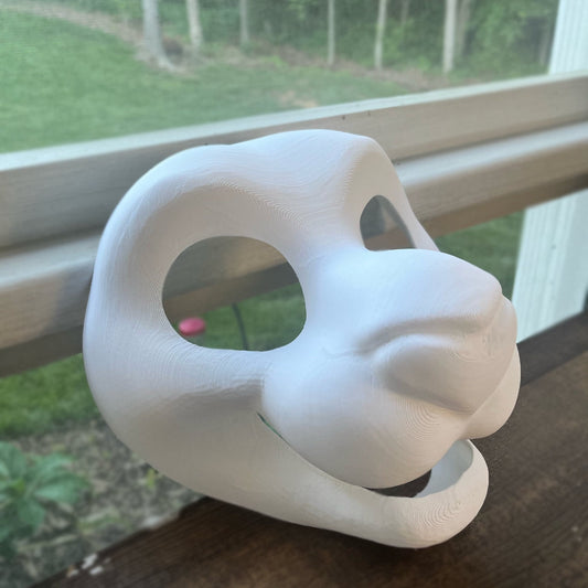 Toony Big Cat Feline Fursuit Head Base + Eyeblanks